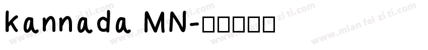 kannada MN字体转换